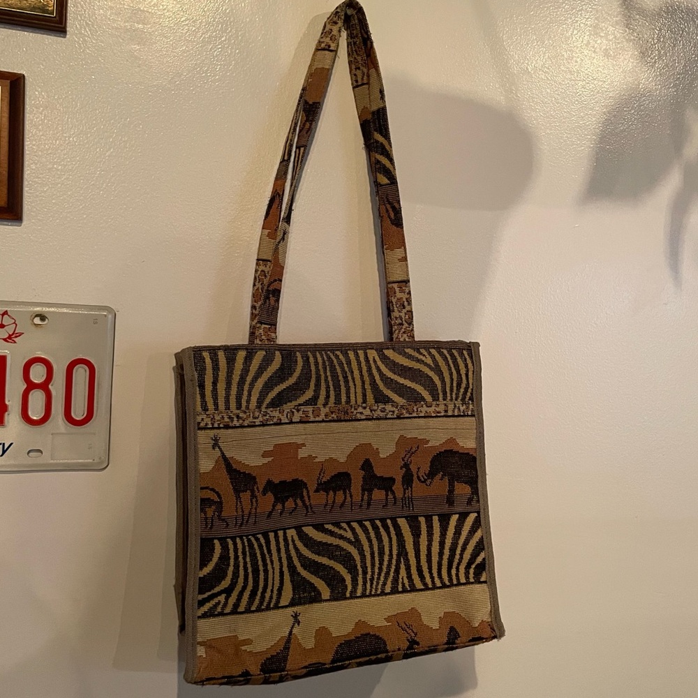 Jade Safari Shoulder Tote Purse